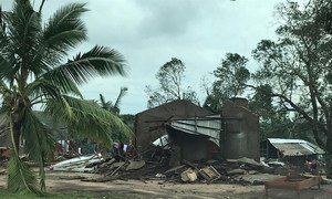 Moçambique: nos distritos de Macomia, Mocímboa da Praia, Muidumbe e Palma, em Cabo Delgado, os ventos ultrapassaram 120 quilômetros por hora.