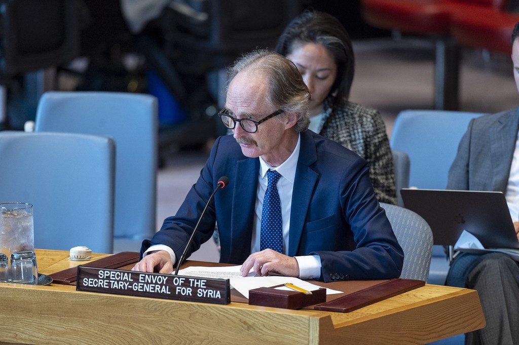 L’Envoyé spécial des Nations Unies pour la Syrie, Geir O. Pedersen, devant le Conseil de sécurité le 30 avril 2019