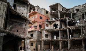 Destruction in Tripoli, Libya. 