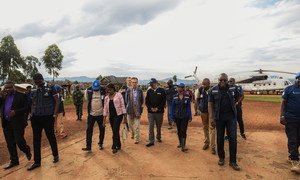 WHO delegation in Butembo, Democratic Republic of the Congo, where the Ebola situation is worsening (April 2019)