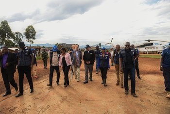 WHO delegation in Butembo, Democratic Republic of the Congo, where the Ebola situation is worsening (April 2019)