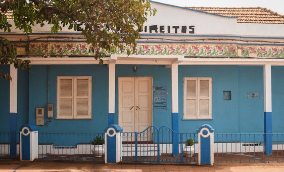 Casa dos Direitos, em Bissau Velha, que acolhe a Liga Guineense dos Direitos Humanos