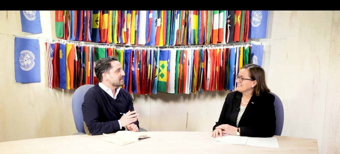 Secretária de Estado Assuntos Europeus de Portugal, Ana Paula Zacarias, em entrevista à ONU News