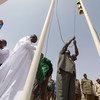 اليوناميد تسلم مقرها في الضعين، شرق دارفور، رسميا إلى حكومة السودان. 30 أبريل 2019.