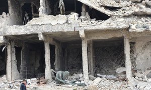 Конфликт в Сирии идет уже почти десять. Больше всего от него пострадали дети. Алеппо, апрель 2019 года.