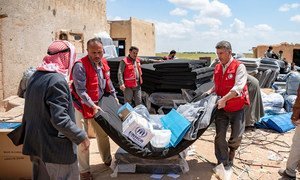 Lifesaving core relief items provided by UNHCR help tens of thousands of internally displaced and newly returning families to Syria.