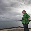 联合国秘书长安东尼奥·古特雷斯太平洋之行的最后一站——访问瓦努阿图，观察气候变化的影响。(2019年5月18日)