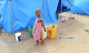 Resettlement site in Beira, Mozambique, home to families affected by Cyclone Idai.