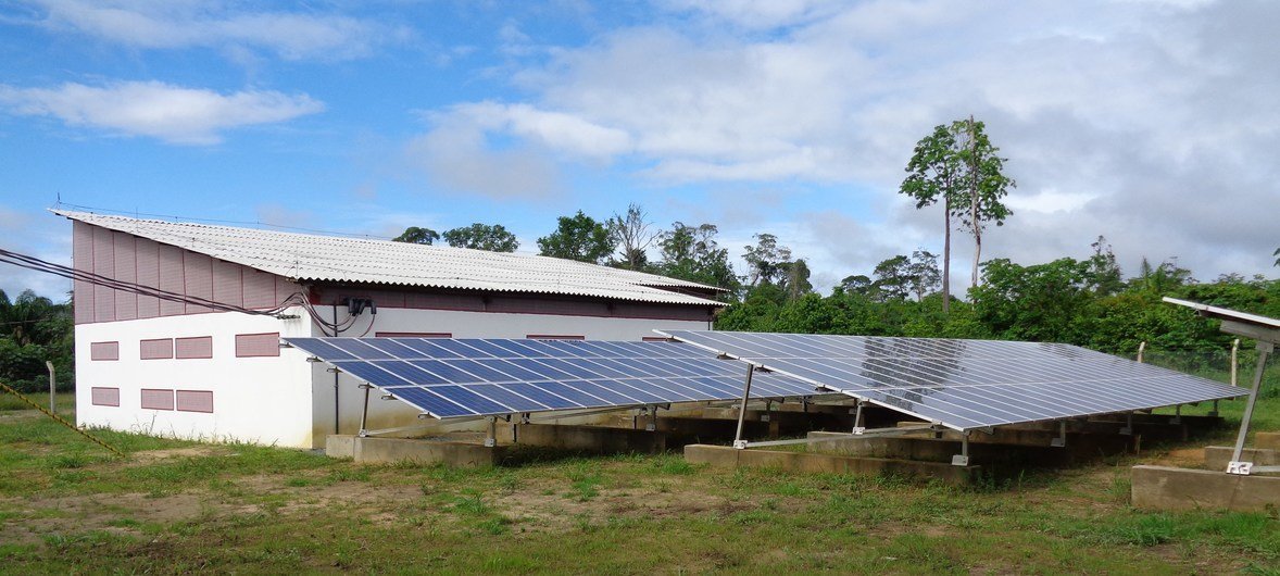 Paneles solares similares a los que están instalando ONU-Hábitat y EDP en África oriental.