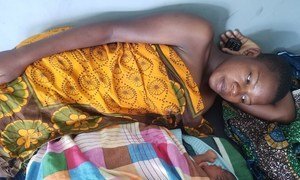 Sunge experienced complications during childbirth. She was able to access high-quality life-saving care at one of the newly renovated and equipped health facilities in Simiyu Region.