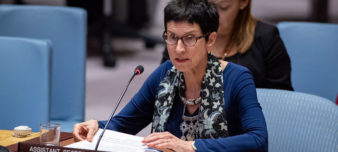 Ursula Mueller, UN Deputy Emergency Relief Coordinator, briefs the Security Council on the situation in Somalia.