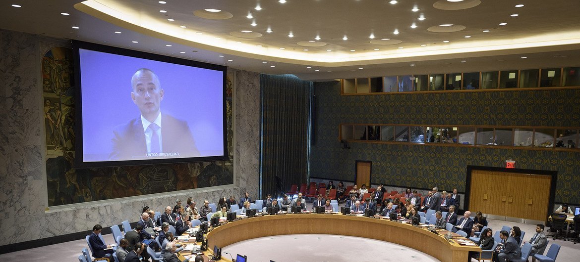 The Security Council Considers Situation in the Middle East, including the Palestinian question, 22 May 2019.