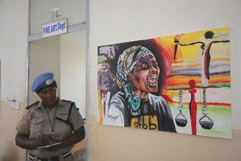 В Джубе, Южный Судан, при поддержке Миссии ООН в этой стране открылась выставка, посвященная вопросам борьбы с сексуальным и гендерным насилием.  