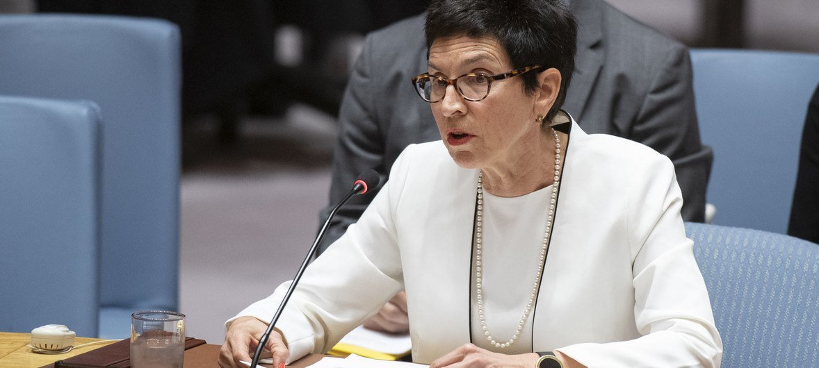Координатор чрезвычайной помощи ООН Урсула Мюллер на заседании Совбеза по Сирии
