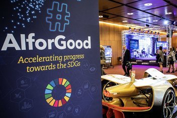 The third annual AI for Good Global Summit discusses the role of artificial intelligence (AI), including in advancing education, healthcare, social and economic equality and space research, Geneva, Switzerland.