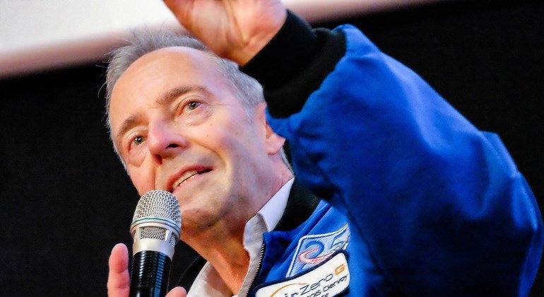 Once you’ve been into space and looked back at earth, you don’t feel the same, you don’t think the same, says former astronaut Jean-François Clervoy, speaking on the sidelines of the UN’s 2019 Space Security Conference in Geneva.