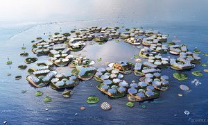 Плавающий город - искусственно созданная группа островов, свободно дрейфующая в океане