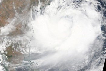 Imagem satélite do ciclone Fani a 1 de maio 