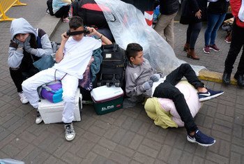 En moyenne, 1 650 réfugiés et migrants du Venezuela continuent d'arriver chaque jour en Équateur. (4 juin 2019)