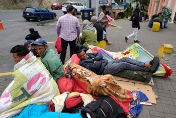  ما يقرب من 1650 لاجئًا ومهاجرًا من فنزويلا يصلون يوميًا إلى إكوادور. (4 يونيو 2019)