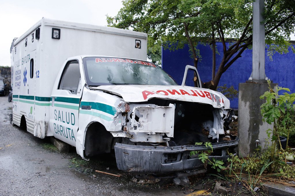 At a health center on the outskirts of Caracas, Venezuela, a lack of spare parts has rendered mobile health units and ambulances unusable.