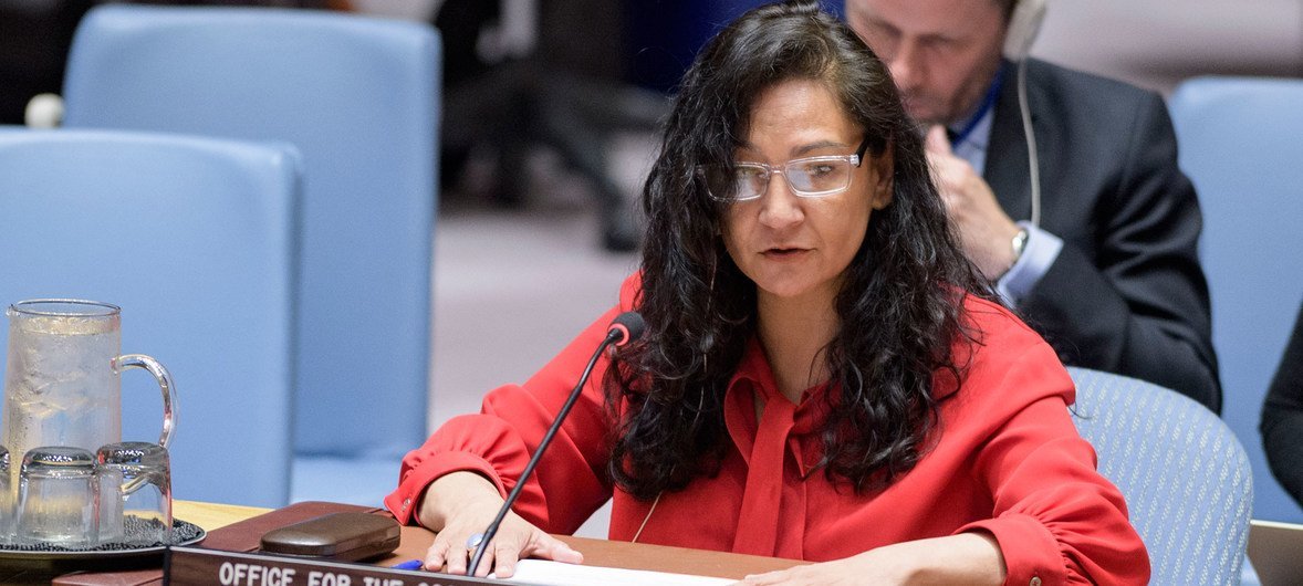 Представитель Управления ООН по координации гуманитарных вопросов Рина Гелани 