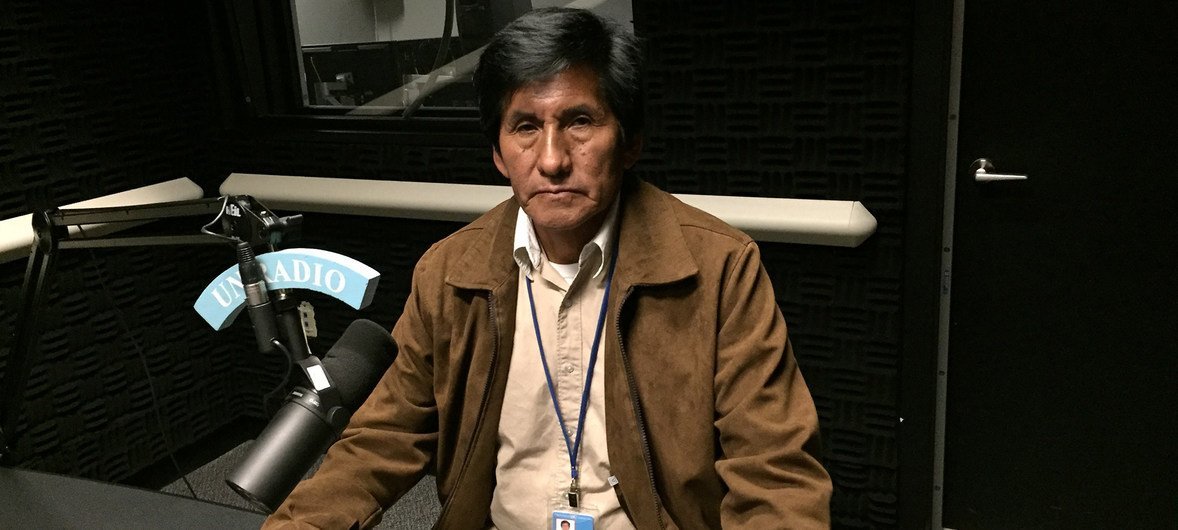 Félix Ajpi, secretario de Desarrollo Productivo de la Confederación Sindical de Comunidades Interculturales Originarias de Bolivia 