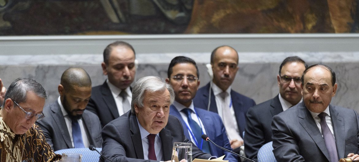 Guterres explicou que a ONU e a Liga Árabe trabalham juntas para expandir as oportunidades económicas, promover o respeito por todos os direitos humanos e construir a inclusão política. 