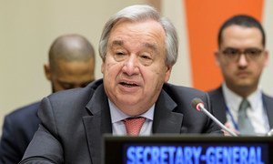 Secretary-General António Guterres makes remarks at the Launch of the United Nations Strategy and Plan of Action on Hate Speech meeting. (18 June 2019)
