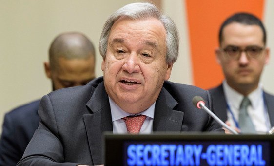 Secretary-General António Guterres makes remarks at the Launch of the United Nations Strategy and Plan of Action on Hate Speech meeting. (18 June 2019)