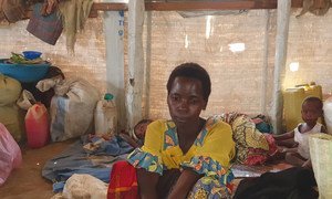 A newly-displaced woman in a displacement site in Bunia town, Democratic Republic of the Congo. (17 June 2019)