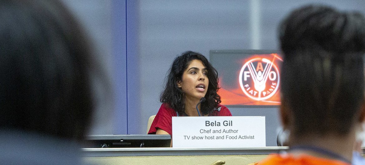 11 de junho de 2019, Roma, Itália – Simpósio sobre o futuro da alimentação com Bela Gil