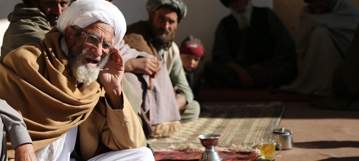 阿富汗坎大哈省的平民。