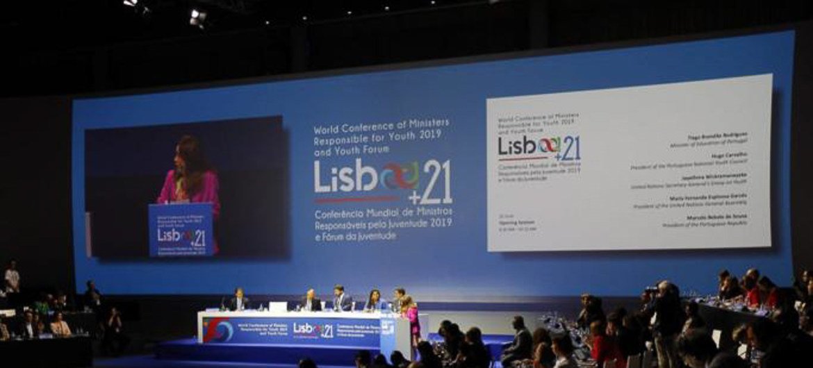 Imagem da Conferência Mundial de Ministros Responsáveis pela Juventude 2019 e Fórum da Juventude Lisboa + 21