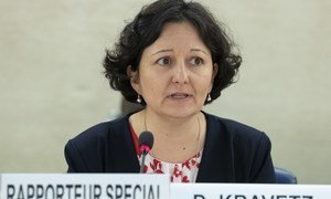 Daniela Kravetz, Special Rapporteur on the situation of human rights in Eritrea, speaks at the 40th Session of the Human Rights Council