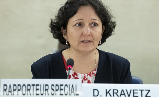 Daniela Kravetz, Special Rapporteur on the situation of human rights in Eritrea, speaks at the 40th Session of the Human Rights Council