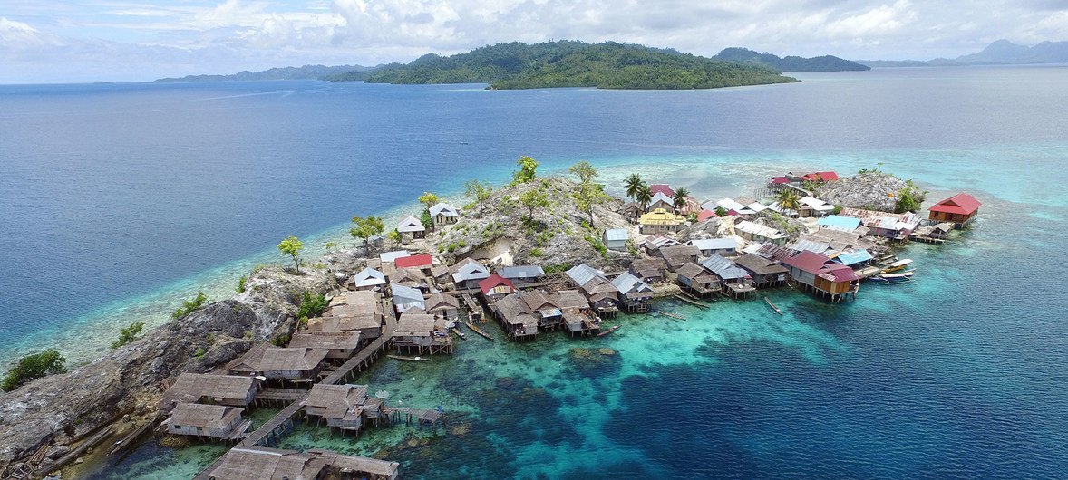 Reserva de Una-Una en el archipiélago indonesio Togian, 