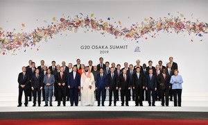 World leaders meet at the G20 Osaka Summit on 28 June 2019.