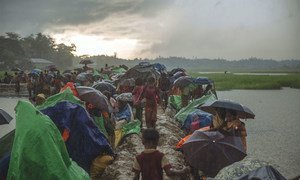 Rohingya refugees fleeing conflict and persecution in Myanmar (file photo).