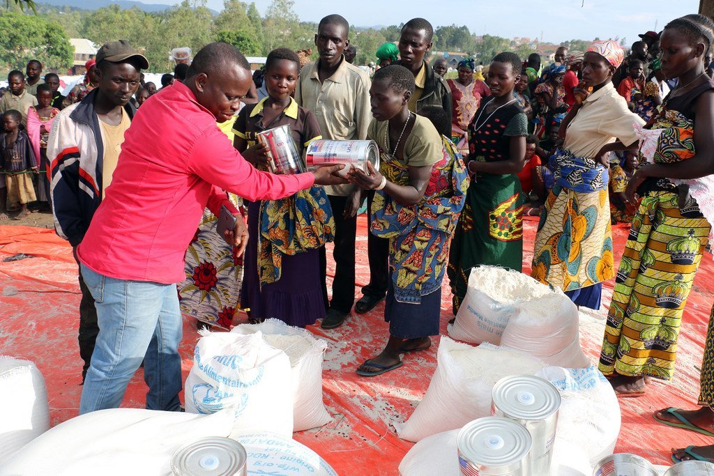 Le PAM distribue de la nourriture pour répondre à la crise humanitaire dans la province de l'Ituri, en RDC (archives).