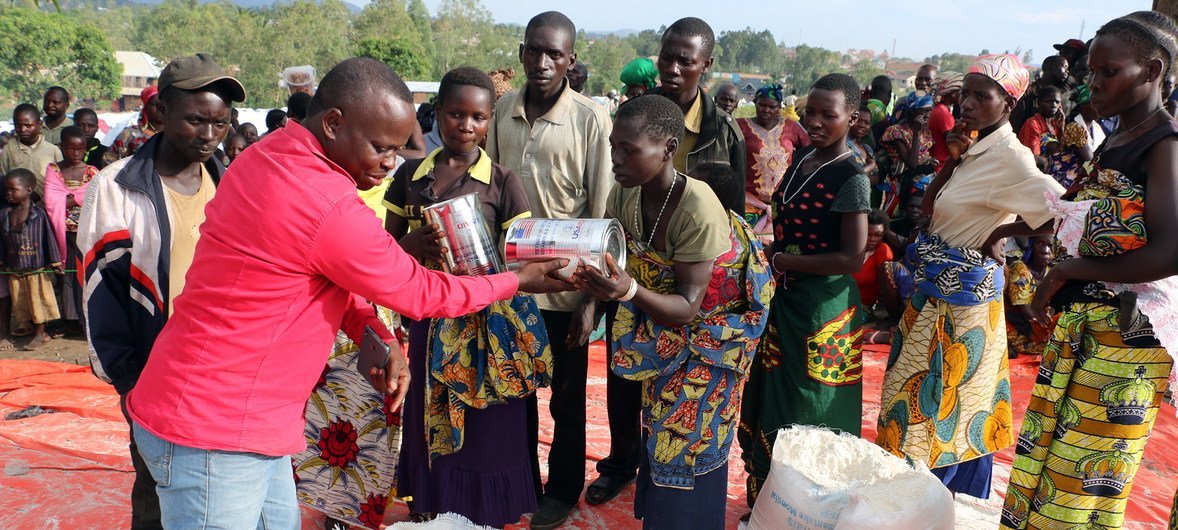 Le PAM distribue de la nourriture pour répondre à la crise humanitaire dans la province de l'Ituri, en RDC (archives).