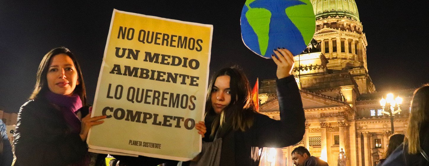 Los jóvenes argentinos están luchando para conseguir frenar el cambio climático.