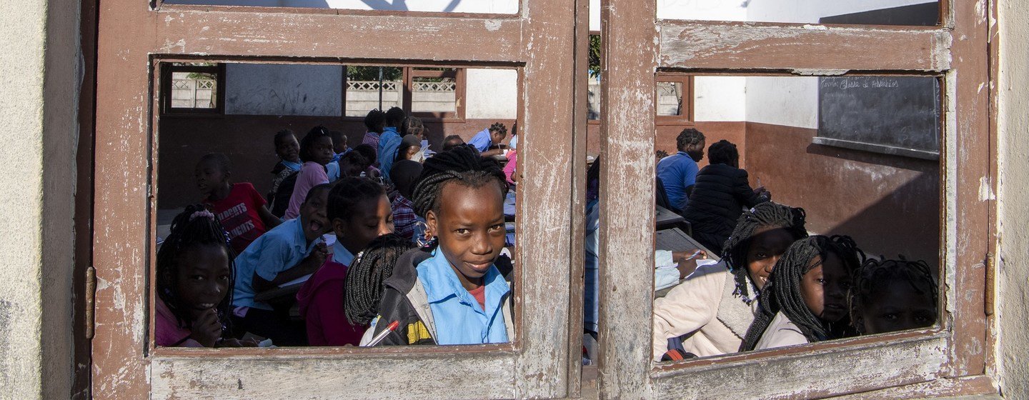 Some schools in Mozambique were able to stay open in the aftermath of Cyclone Idai (file)