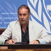 روبرت كولفيل، المتحدث الرسمي باسم مكتب المفوضة السامية لحقوق الإنسان التابع للأمم المتحدة في إحاطة للصحفيين في جنيف يوم الثلاثاء (30 يوليو ، 2019)