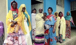 Mothers using daycare in the Sire District of Ethiopia. 