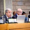 Le Secrétaire général de l'ONU António Guterres s'adresse à la Conférence régionale africaine de haut niveau sur la lutte contre le terrorisme et la prévention de l'extrémisme violent propice au terrorisme. (10 juillet 2019)