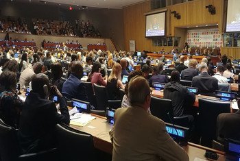 Interactive session of the 2019 High-Level Political Forum on Sustainable Development at UN Headquarter in New York,11 July 2019.