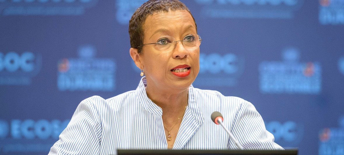 Inga Rhonda King, President of the UN Economic and Social Council (ECOSOC).