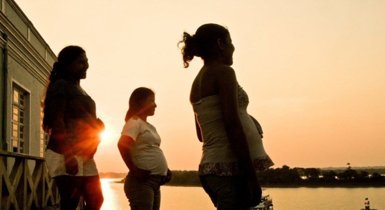 Mujeres embarazadas en Brasil.