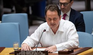 Carlos Ruiz Massieu, Special Representative of the Secretary-General and Head of the UN Verification Mission in Colombia (UNVMC), briefs the Security Council on the situation in Colombia.